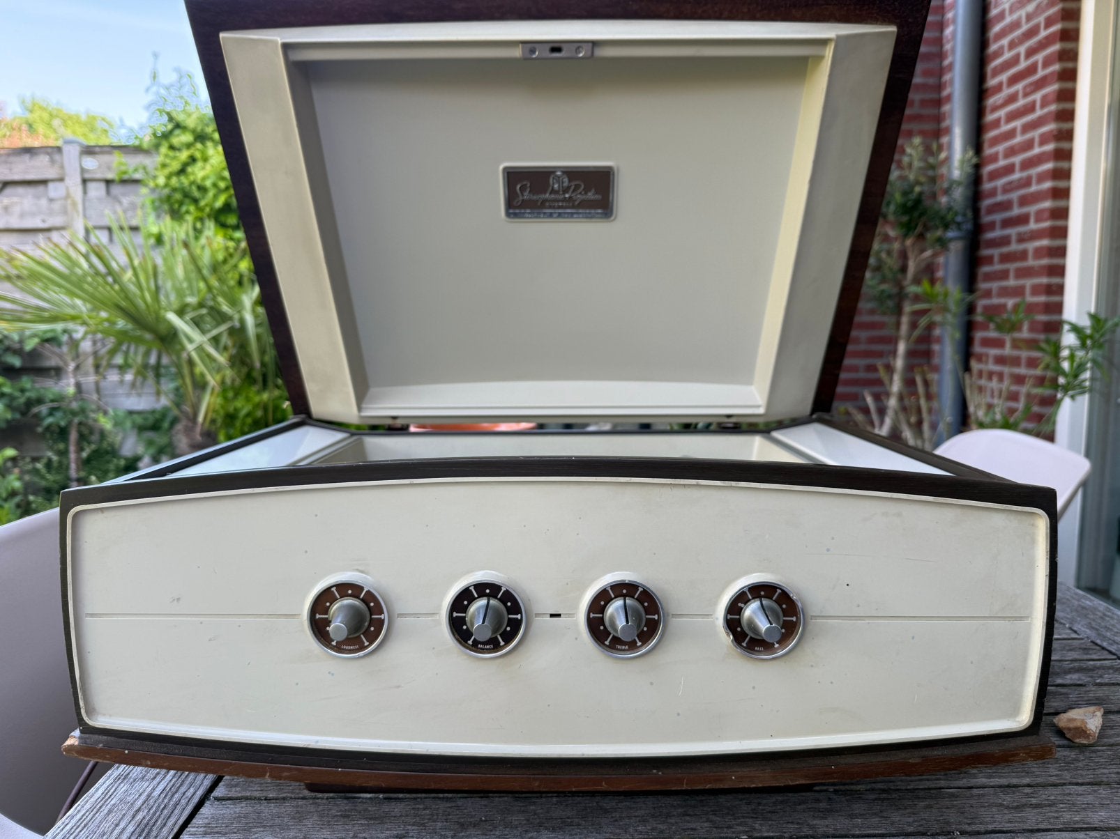 Vintage Cambridge Pye Stereophonic platenspeler (model 3807), Ophalen, Gebruikt