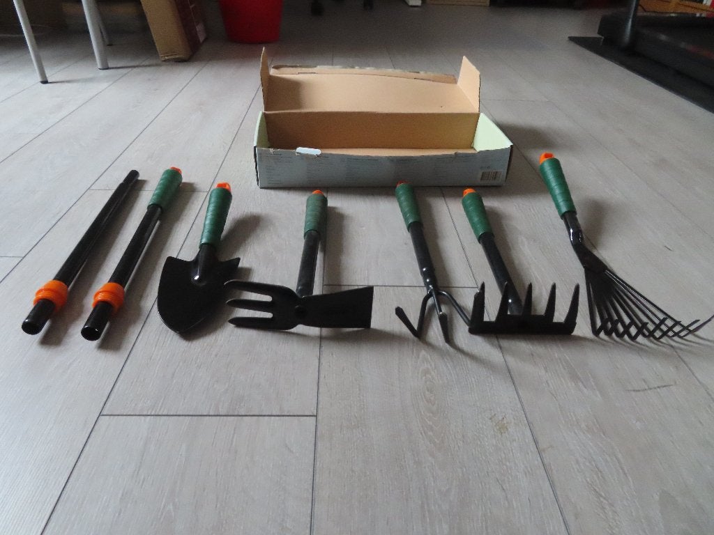 TUIN-/HANDGEREEDSCHAP (7-delig)in originele doos (FLORABEST), Ophalen of Verzenden, Zo goed als nieuw, Overige soorten, Florabest