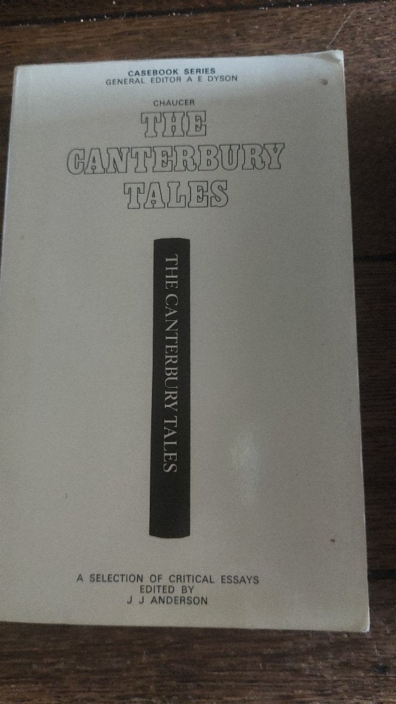 THE CANTERBURY TALES- casebook series-J.J. Anderson, Ophalen of Verzenden, Zo goed als nieuw, Amerika