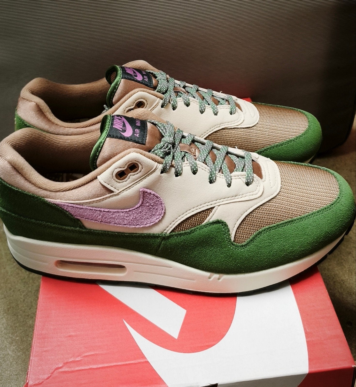 Nike Air Max 1 Treeline - Maat 45.5, Overige kleuren, Nike, Nieuw, Ophalen of Verzenden