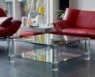 BOR - Design          Salontafel glas, Huis en Inrichting, Tafels | Salontafels, Ophalen, Vierkant, 100 tot 150 cm, 50 tot 100 cm