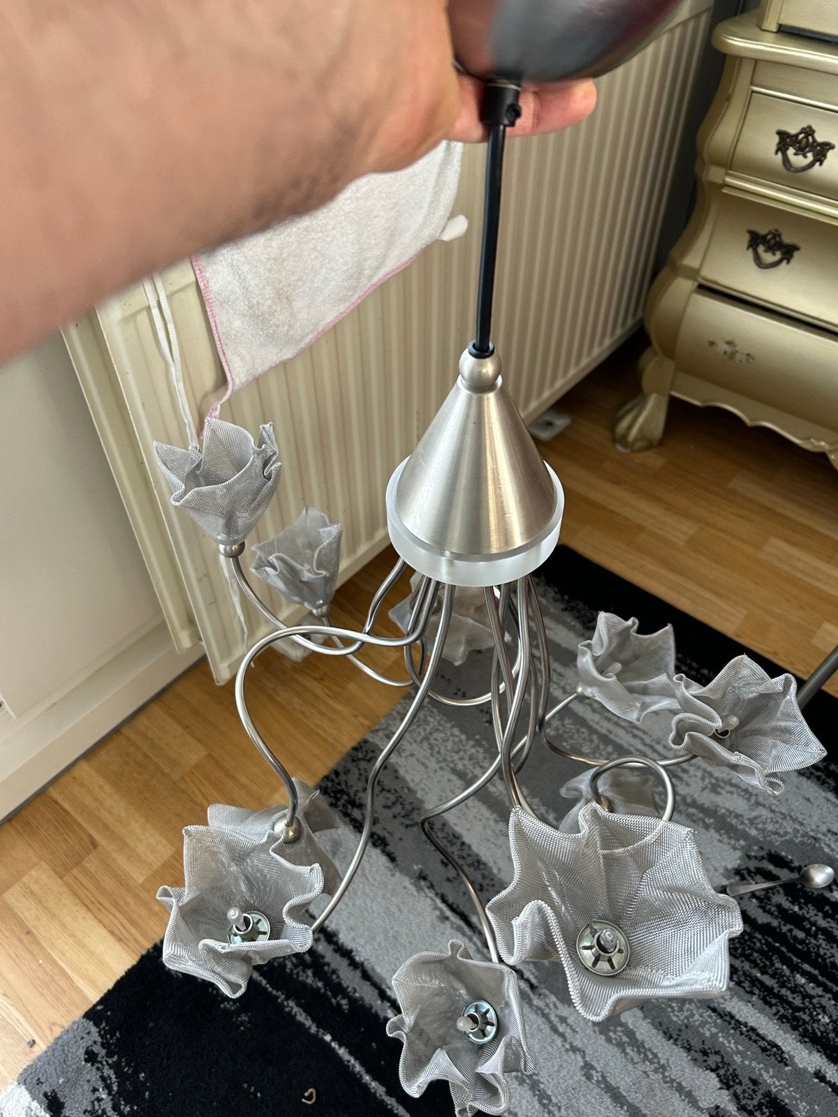 Harco Loor Kroonluchter - Design Hanglamp, Ophalen of Verzenden, Zo goed als nieuw, Metaal