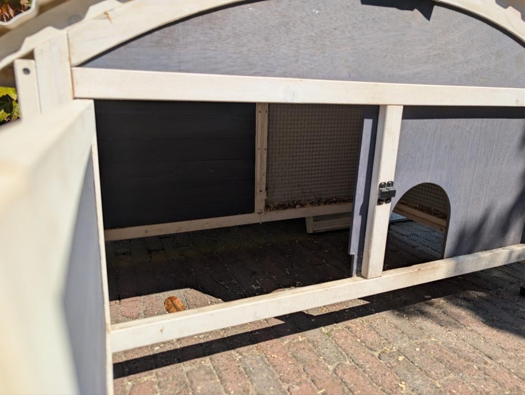 Konijnenhok, Dieren en Toebehoren, Knaagdieren en Konijnen | Hokken en Kooien, Ophalen, 110 cm of meer, Hok, Minder dan 60 cm