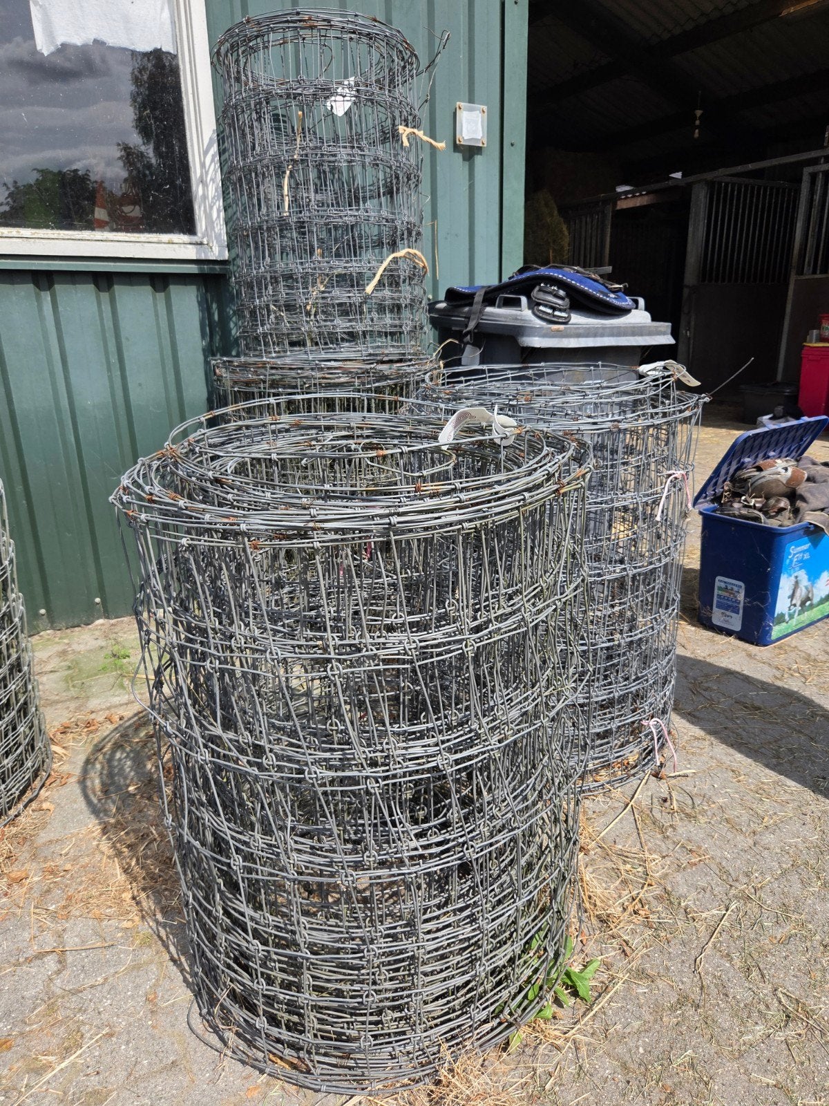 119m schapen gaas afrastering - 80cm hoog, Ophalen, Gebruikt, 20 meter of meer, Gaas