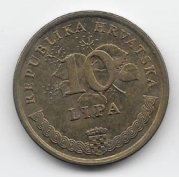 Kroatië 10 lipa 1997 KM# 6, Postzegels en Munten, Verzenden, Overige landen, Losse munt