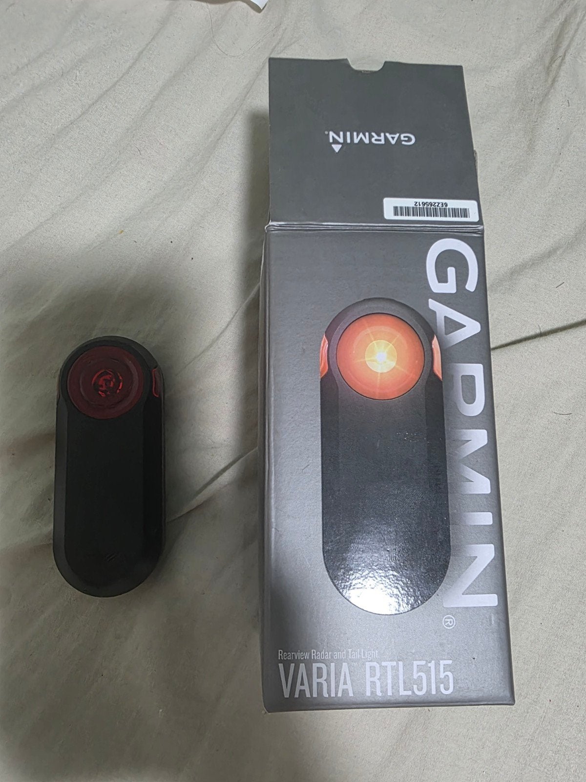 Garmin Varia RTL515 Achteruitkijkradar en Achterlicht, Achterlicht, Ophalen of Verzenden, Zo goed als nieuw, Oplaadbaar