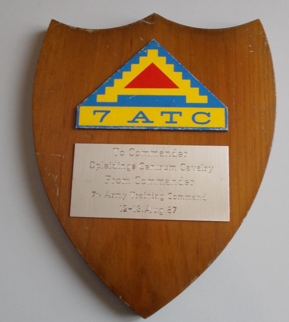 Militaria - Wapen schild - 7 ATC - Army Training Command, Verzamelen, Ophalen of Verzenden, Landmacht, Nederland, Overige typen