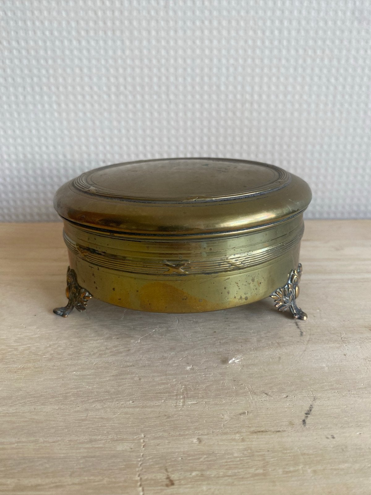 Antieke koperen sieradendoos, Antiek en Kunst, Ophalen of Verzenden, Koper