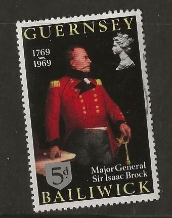 Guernsey 33, Brock, Verzenden, Gestempeld