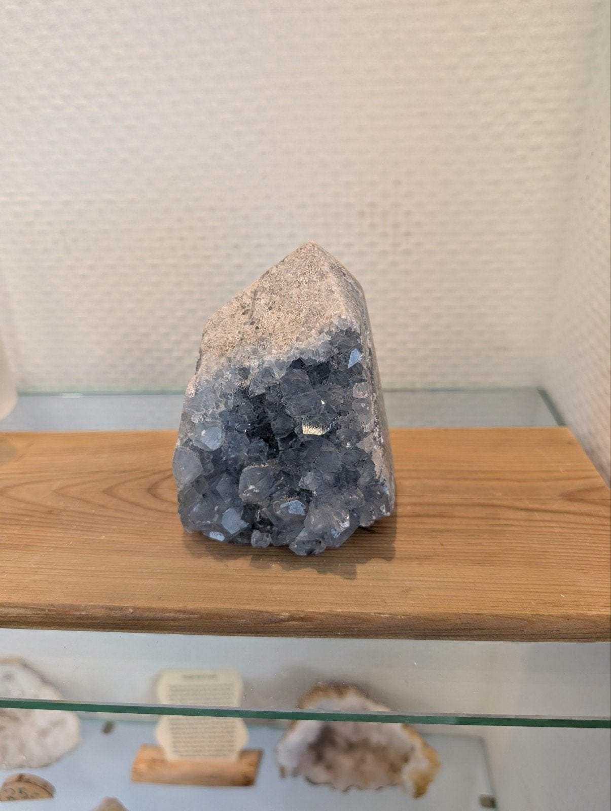 Celestien Obelisk - Prachtige Blauwe Kristal, Sieraden, Tassen en Uiterlijk, Edelstenen, Zo goed als nieuw, Ophalen of Verzenden