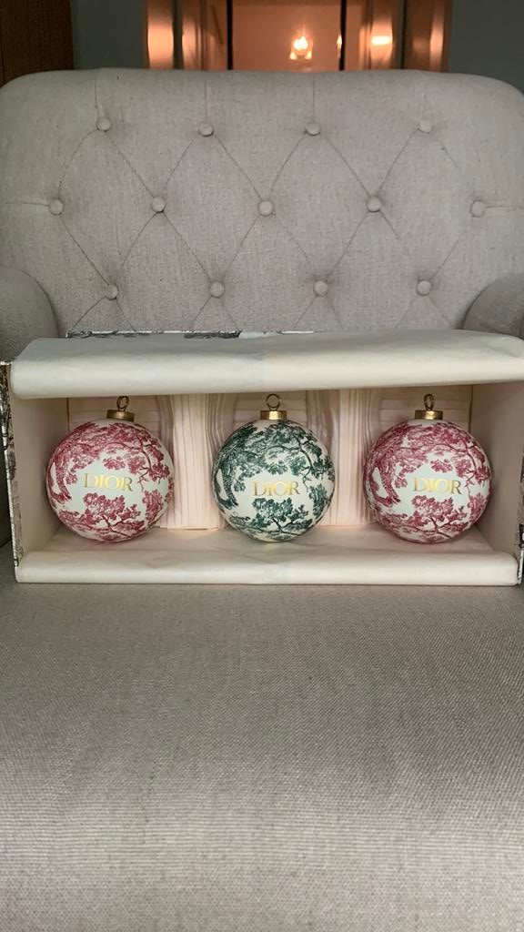 Dior Kerstballen (3x), Ophalen of Verzenden, Nieuw