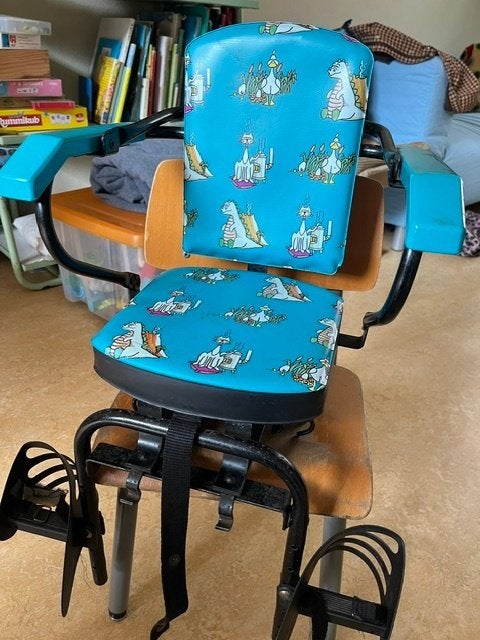 vintage fietsstoeltje achter, Achterzitje, Ophalen, 15 t/m 25 kg, Gebruikt