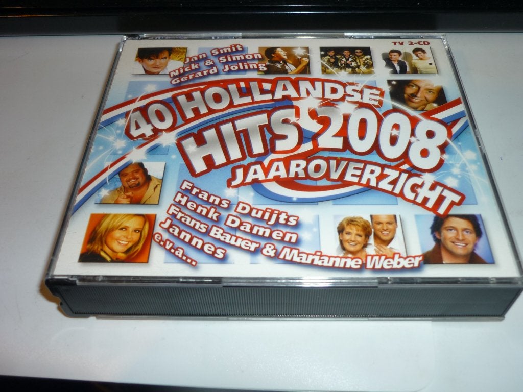 40 Hollandse Hits 2008 Jaaroverzicht - Dubbel CD, Verzenden, Zo goed als nieuw, Levenslied of Smartlap, Verzamelalbum