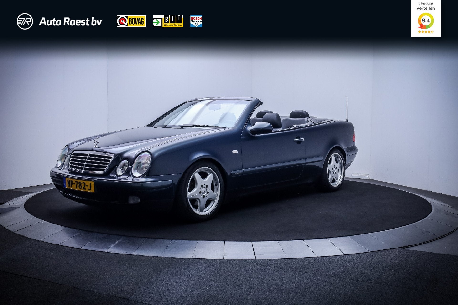 Mercedes-Benz CLK-Klasse Cabrio 230 K. Sport NAVI | STOELVER, Achterwielaandrijving, Cabriolet, 4 stoelen, Zwart
