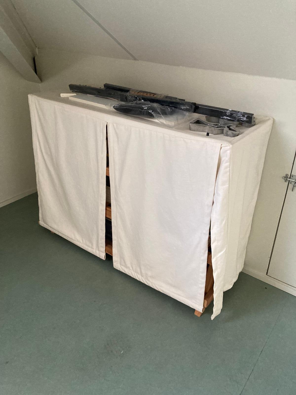 Habitat plankenkast van stevige canvas stof – 90 x 120 x 45, Huis en Inrichting, Ophalen, Zo goed als nieuw