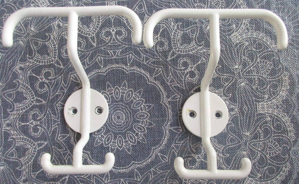 2 x wand haak wit - samen 2,00, Gebruikt, Wandhaken, Ophalen of Verzenden, Minder dan 100 cm