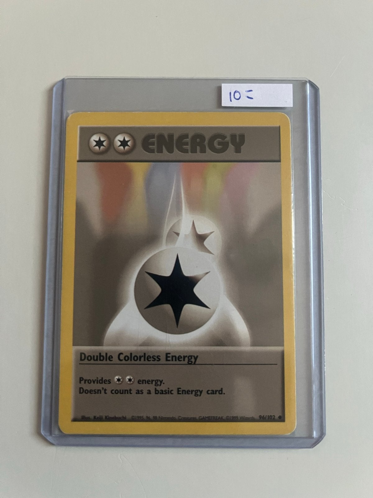 Base Set Double Colorless Energy Pokémon kaart, Ophalen of Verzenden, Gebruikt, Losse kaart
