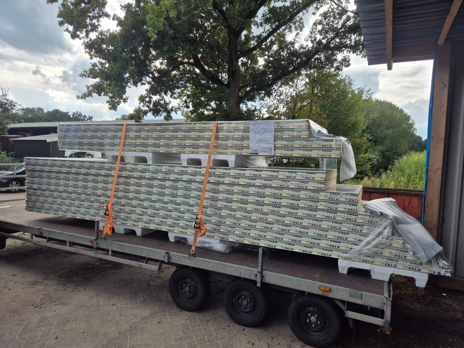 Nieuwe Falk sandwichpanelen binnenwand 10cm dik wit, Doe-het-zelf en Verbouw, Platen en Panelen, Ophalen of Verzenden, Nieuw