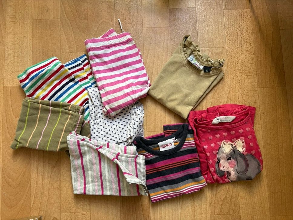 Leuke set van 3 shirts en 5 leggings voor meisjes, Ophalen of Verzenden, Gebruikt, Meisje, Overige typen