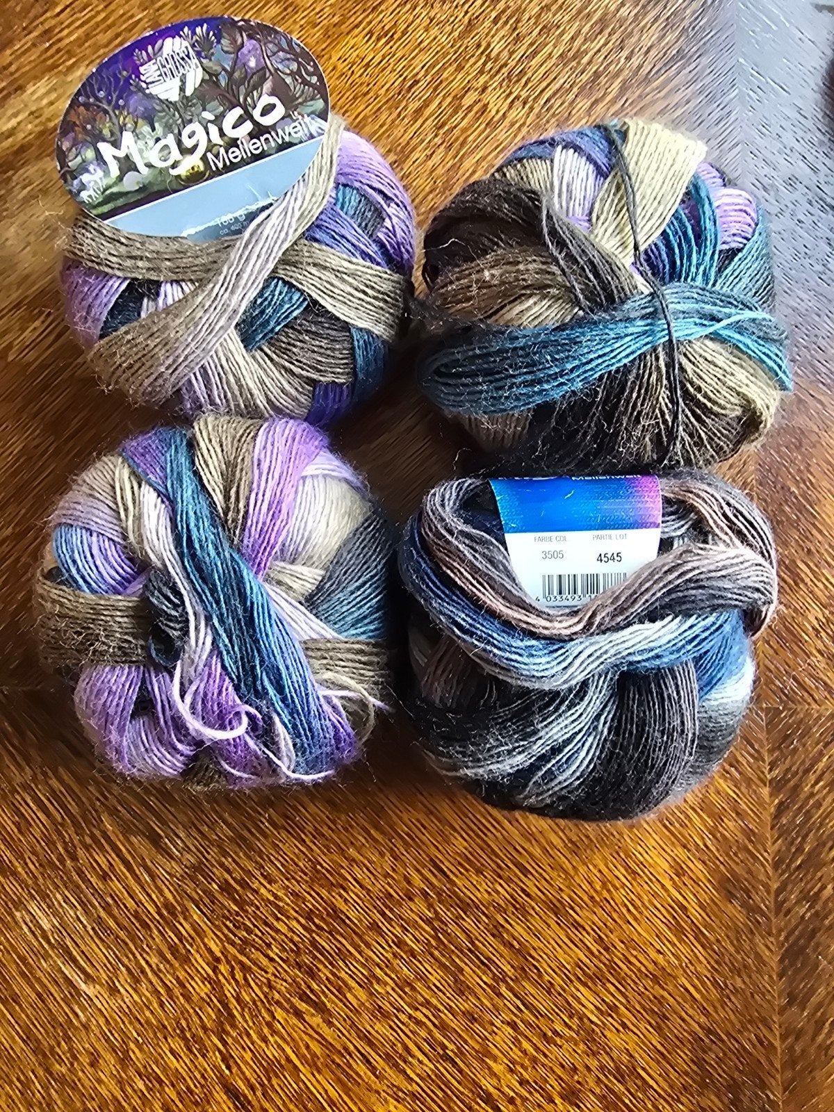 4 bollen SOKKENWOL Magico Meilenweit wol - diverse kleuren, Ophalen of Verzenden, Nieuw, Breien of Haken, Wol of Garen