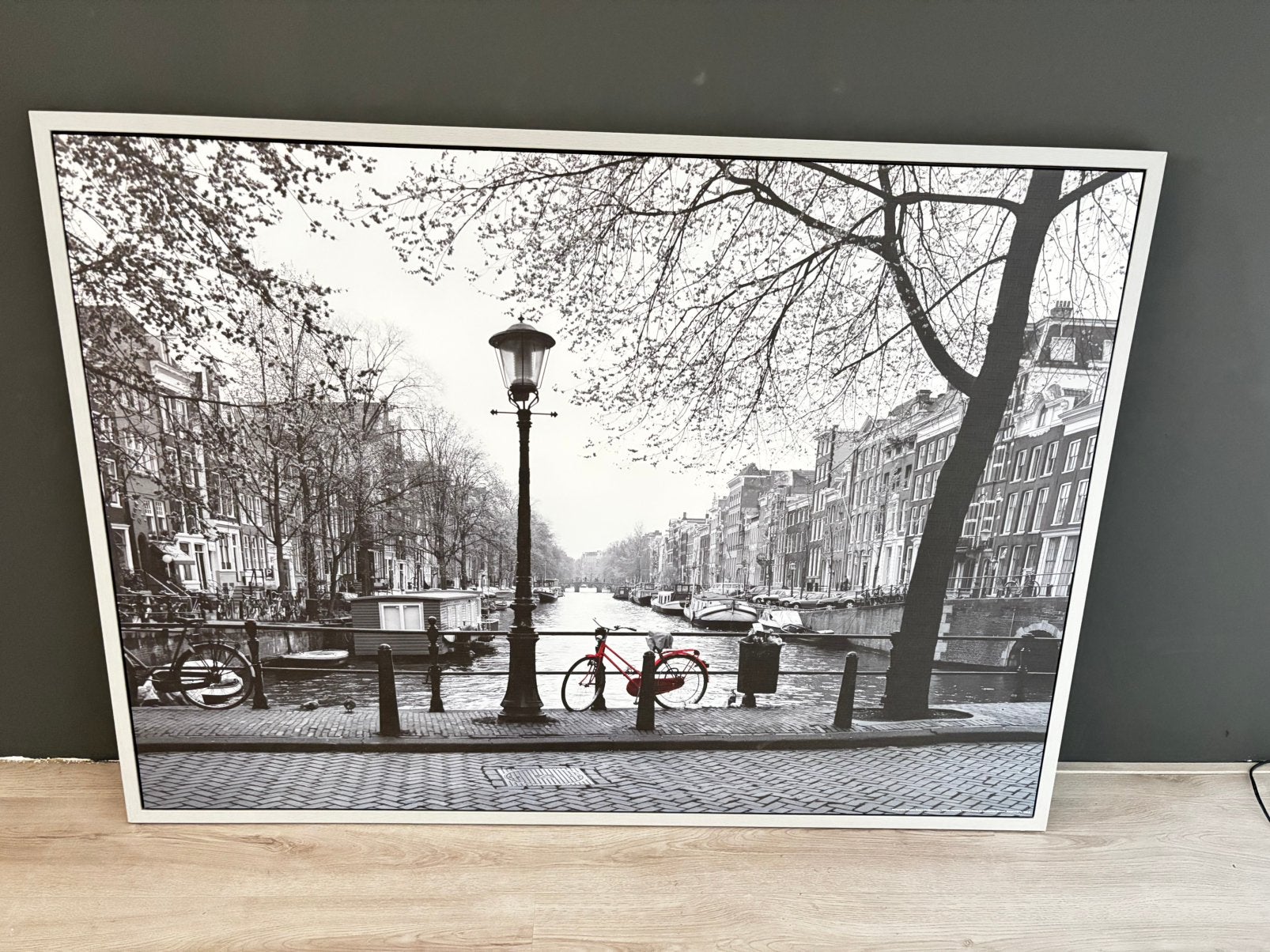 Ikea schilderij Brouwersgracht, Ophalen, 125 cm of meer, Zo goed als nieuw, Schilderij