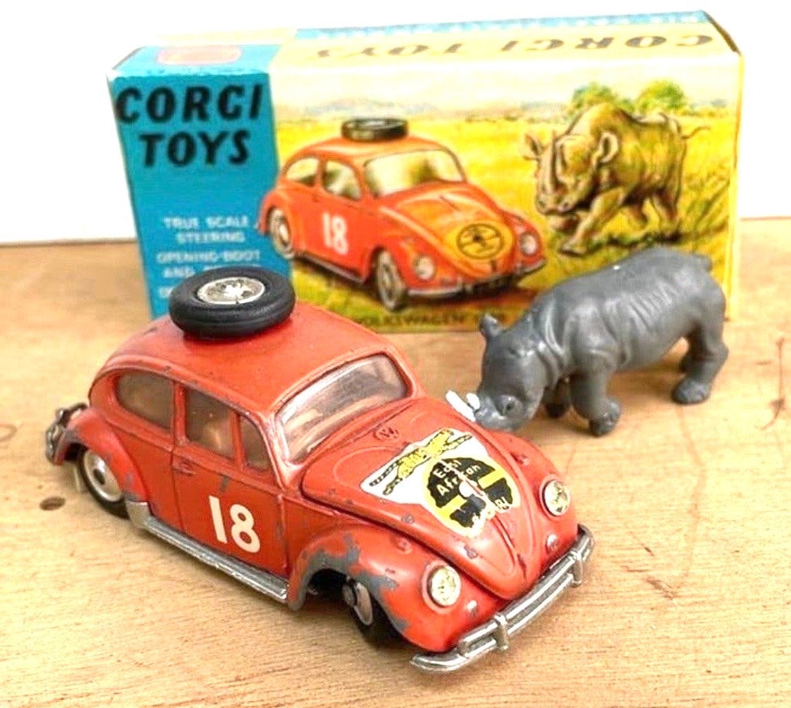 Corgi Toys Volkswagen 1200 Saloon Rallye Modelauto, Hobby en Vrije tijd, Modelauto's | 1:43, Ophalen of Verzenden, Gebruikt, Auto