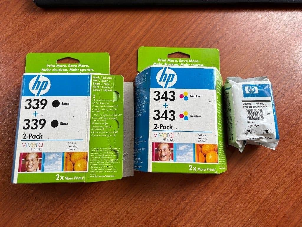 HP cartridge 339 + 343 + 348, Ophalen of Verzenden, Nieuw, Cartridge, HP