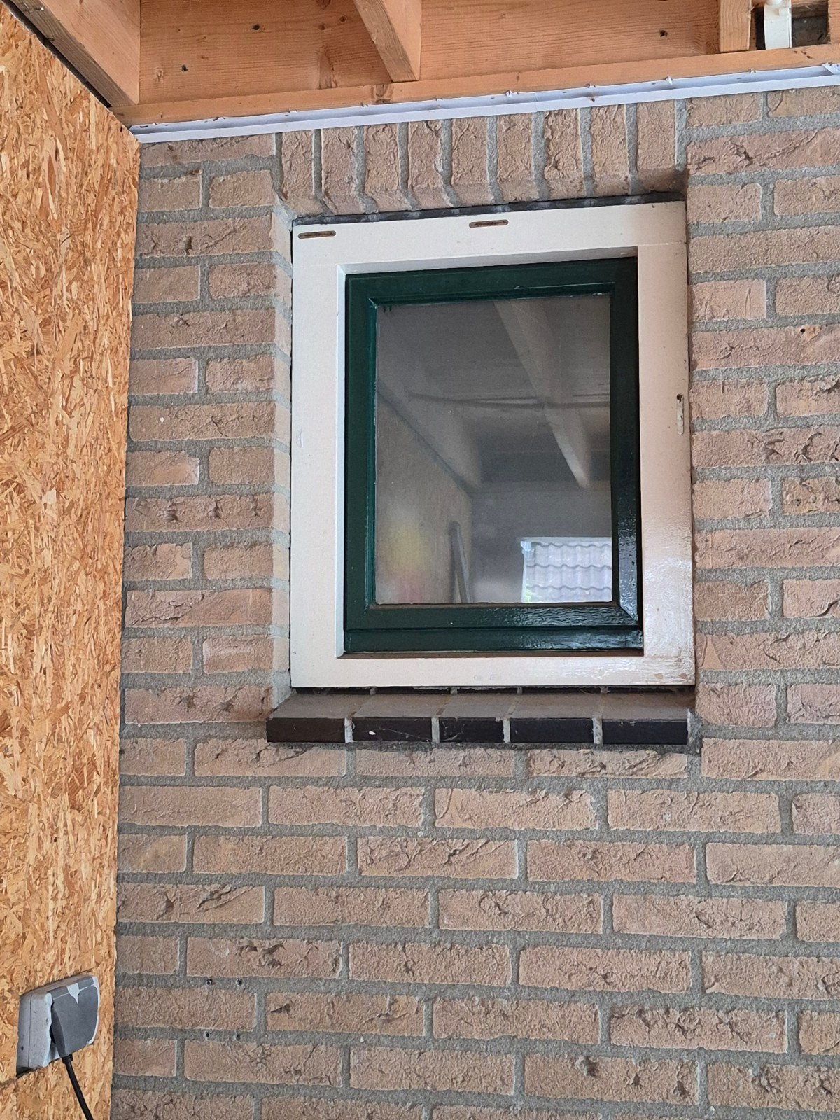 Gebruikt gevelraam met dubbelglas, Doe-het-zelf en Verbouw, Glas en Ramen, Ophalen, Gevelraam of Ruit, Minder dan 80 cm, Minder dan 80 cm