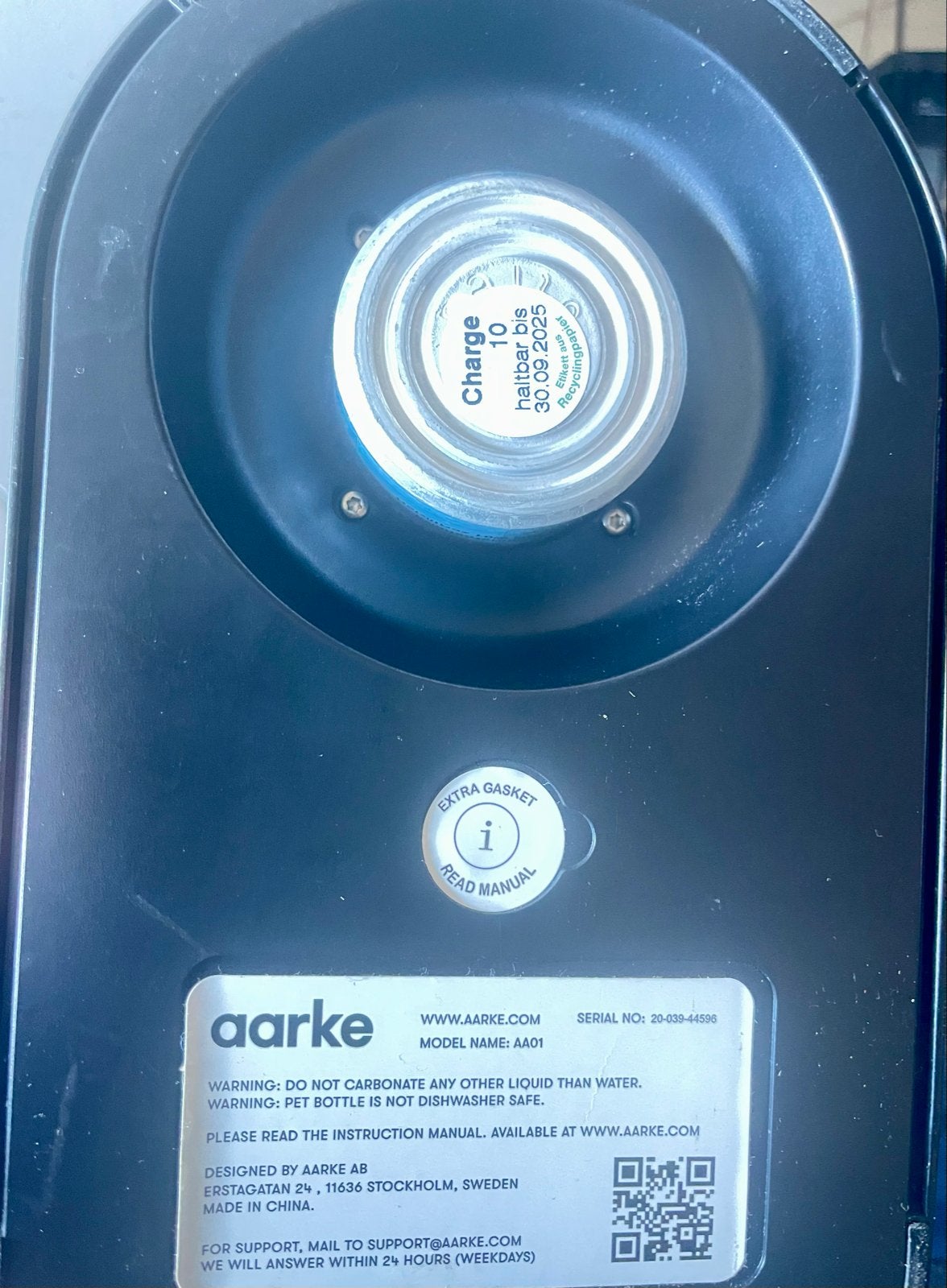 Aarke Carbonator 3 (Matzwart) - Compleet met 5 CO2-cilinders, Ophalen of Verzenden, Zo goed als nieuw