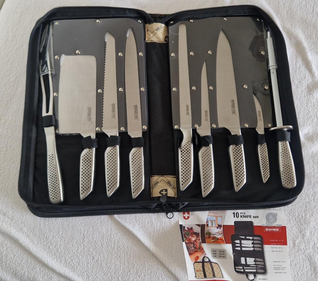 10-delige Messenset Quality Stainless Steel NIEUW, Ophalen, Nieuw, Metaal