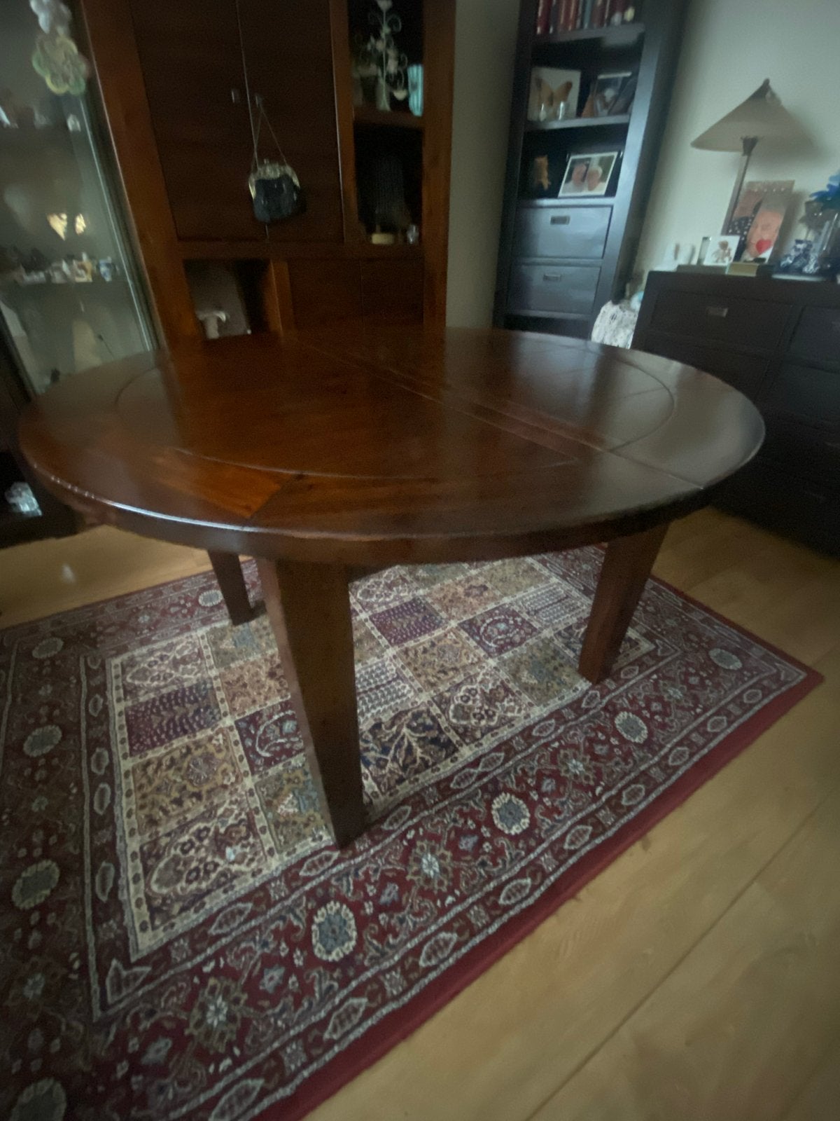 Uittrekbare ronde tafel Henders & Hazel 120/160cm, Gebruikt, 100 tot 150 cm, Rond, Ophalen of Verzenden
