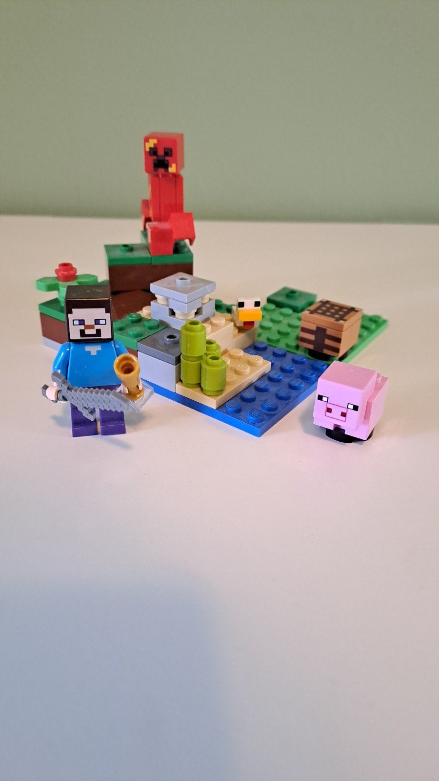 Lego Minecraft 21177 De Creeper Hinderlaag, Minecraft, Lego, Ophalen of Verzenden, Zo goed als nieuw