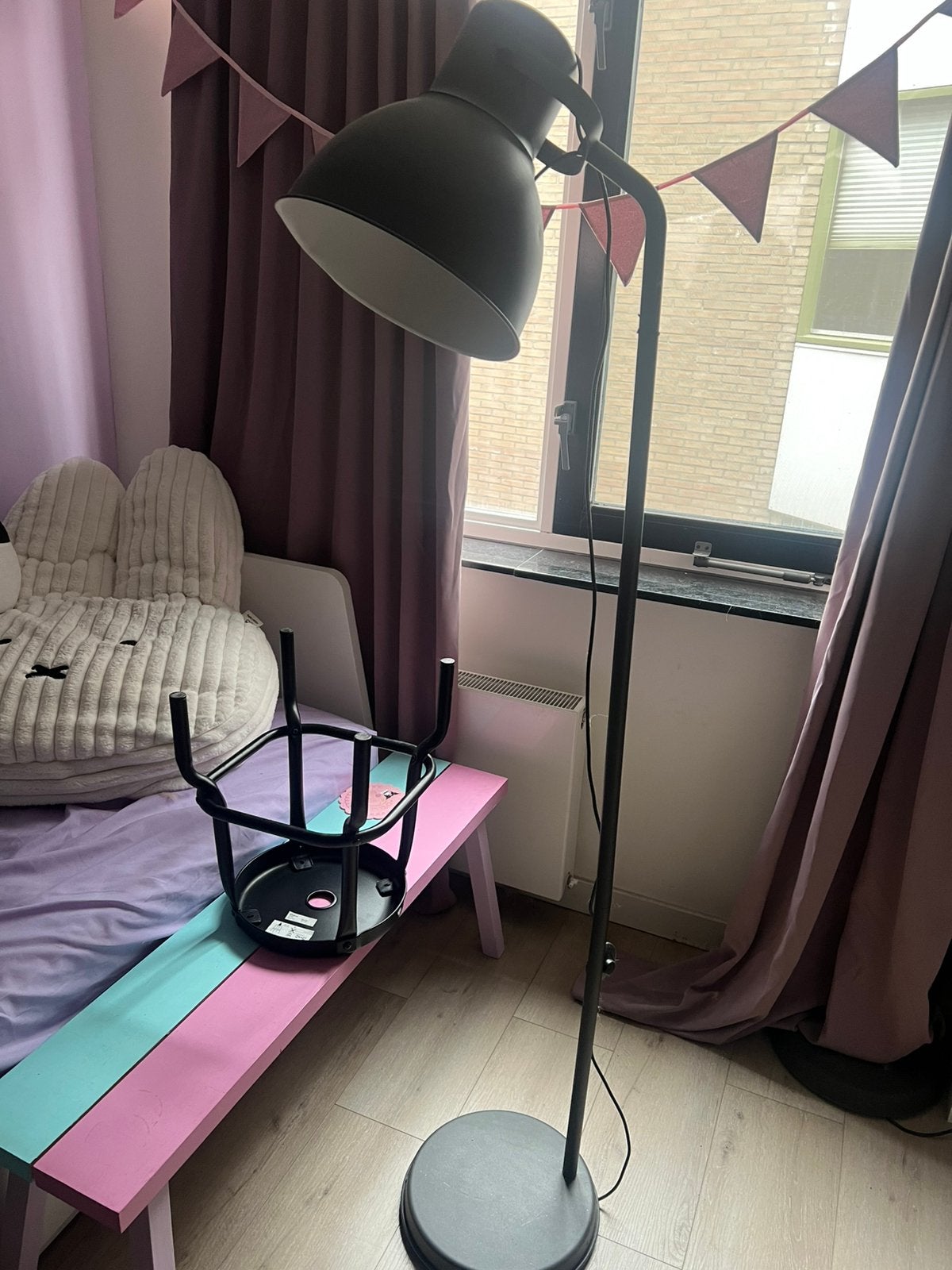 Ikea staande lamp Hektar, Ophalen, Zo goed als nieuw, 150 tot 200 cm