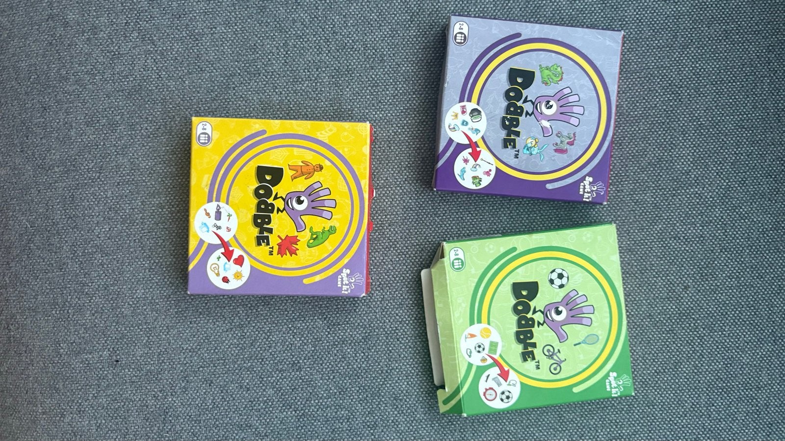 3 Dobble spellen - niet apart verkrijgbaar, Drie of vier spelers, Ophalen of Verzenden, Zo goed als nieuw
