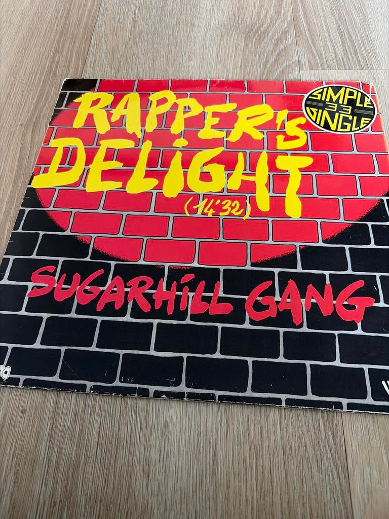 Sugarhill Gang - Rapper's Delight 33 1/3 Single, Cd's en Dvd's, Vinyl Singles, Gebruikt, Single, 1970 - 1979, 12 inch