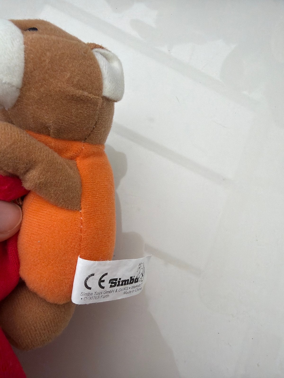 Simba Knuffelbeer met rood knuffeldoekje, Overige merken, Overige karakters, Beer, Ophalen of Verzenden