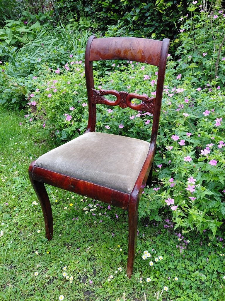 Biedermeier stoel, Ophalen