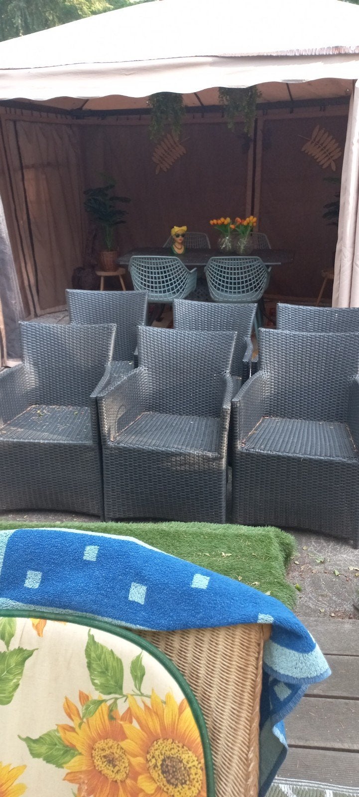 6 gratis tuinstoelen in Apeldoorn op te halen, Tuin en Terras, Tuinsets en Loungesets, Ophalen of Verzenden, Gebruikt