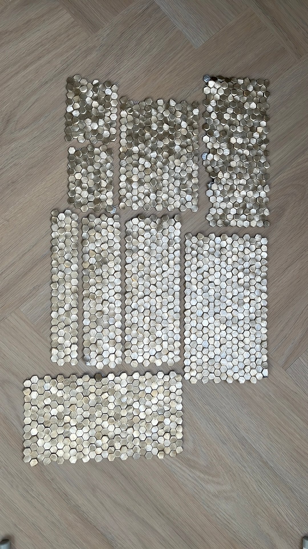 L’antic Colonial Porcelanosa mozaïek 3d goud, Ophalen of Verzenden, Zo goed als nieuw, Minder dan 5 m², 20 tot 40 cm