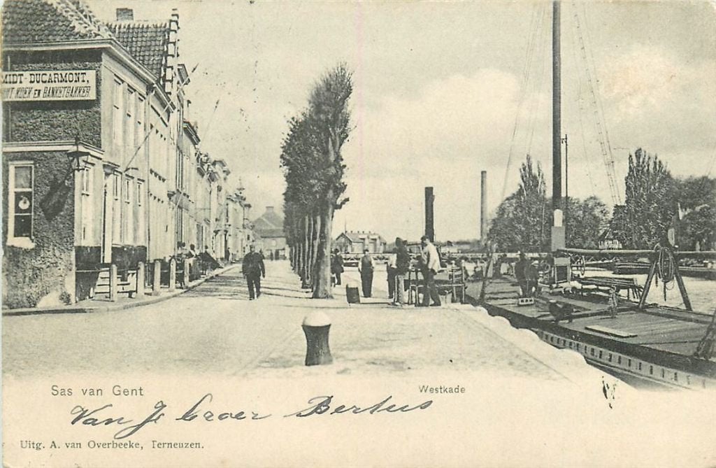 378-359-023 Sas van Gent Westkade, Ophalen of Verzenden, Voor 1920, Zeeland