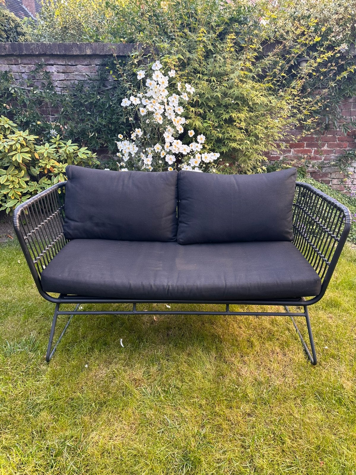 Tuinbankje, Tuin en Terras, Ophalen, Gebruikt, Aluminium