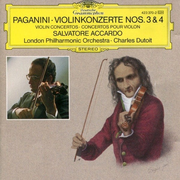 Paganini- Salvatore Accardo Violinkonzerte Nos. 3 & 4, Gebruikt, Overige typen, Ophalen of Verzenden, Romantiek