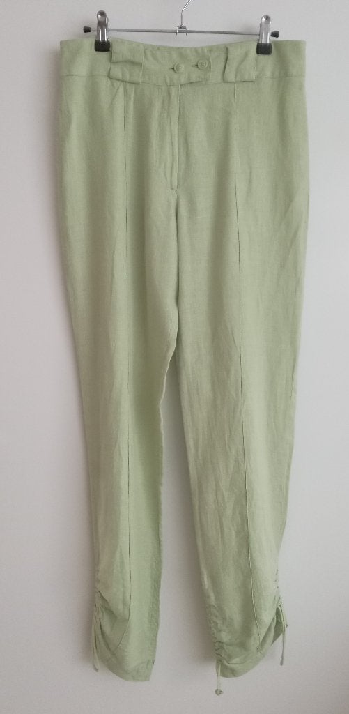 Lichtgroene linnen broek, maat M, Verzenden, Nieuw, Angelschoice@gmail.com, Groen