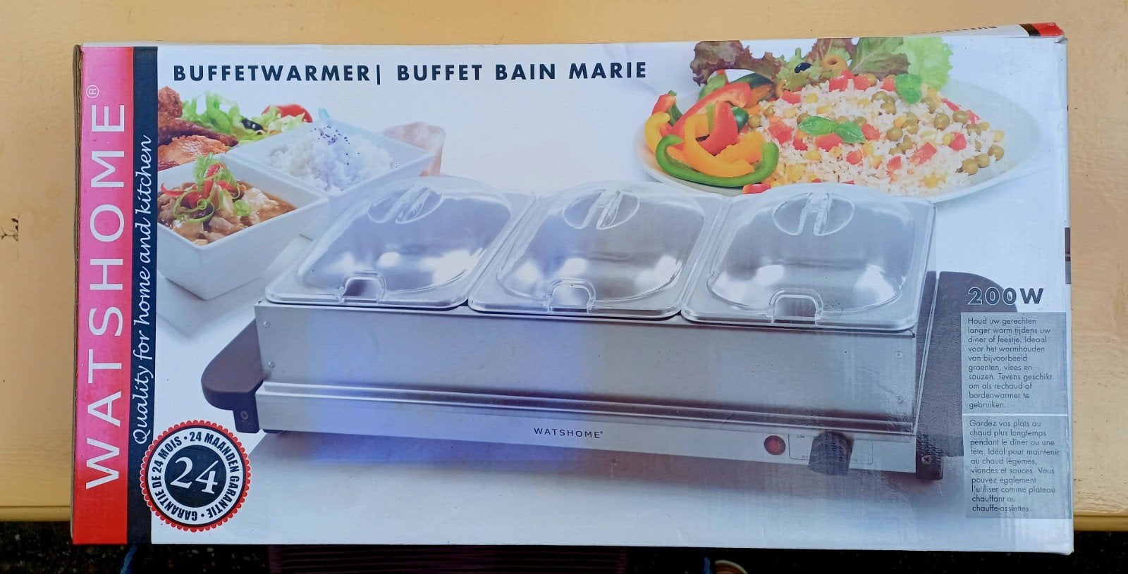 Buffetwarmer / Bain Marie 200W - WatsHome, Ophalen, Nieuw