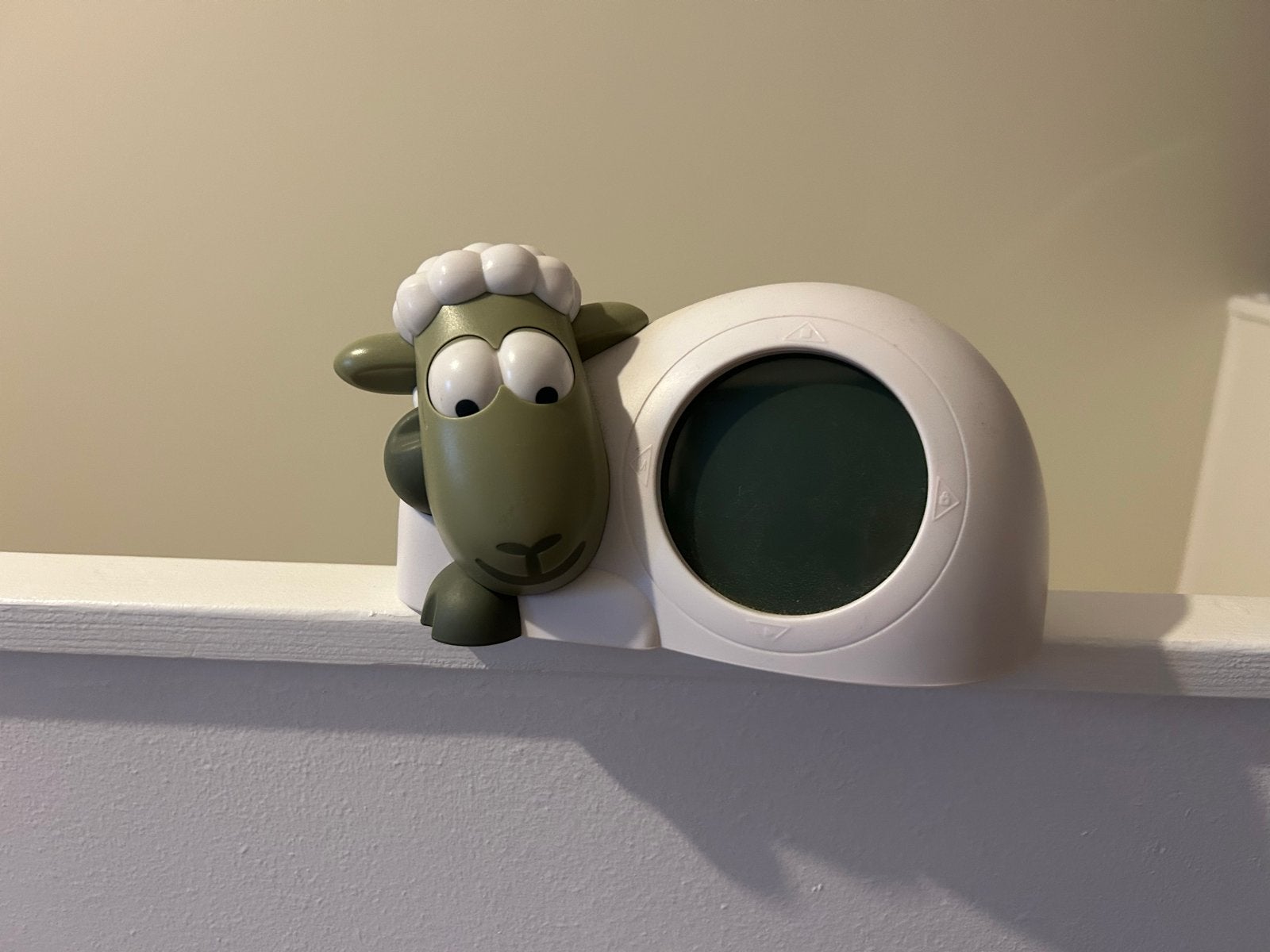 Shaun het Schaap Wekker - Zo goed als nieuw, Wit, Werkt op batterijen, Ophalen of Verzenden, Zo goed als nieuw