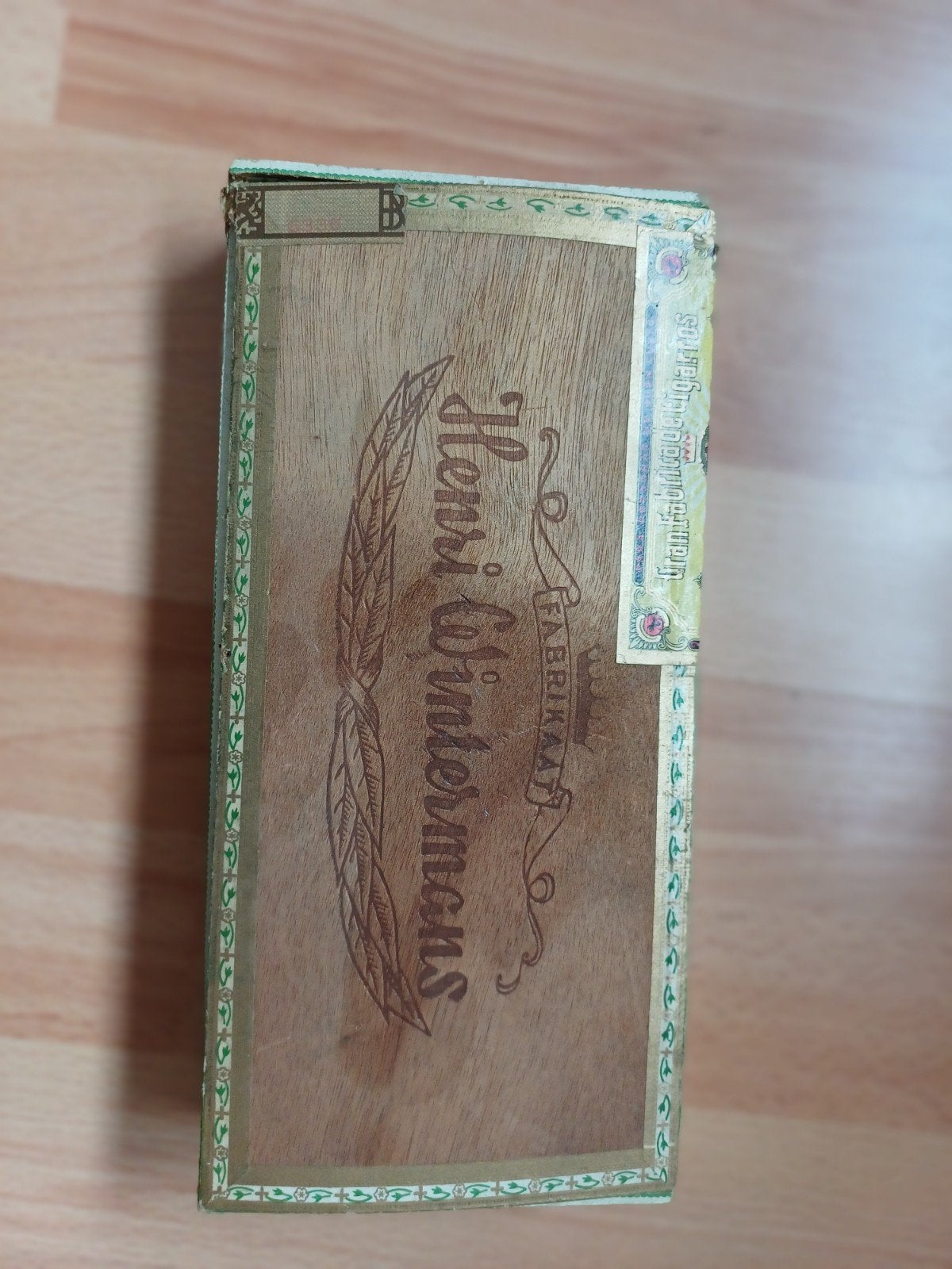 Vintage Henri Wintermans sigarenkistje (leeg), Ophalen, Gebruikt