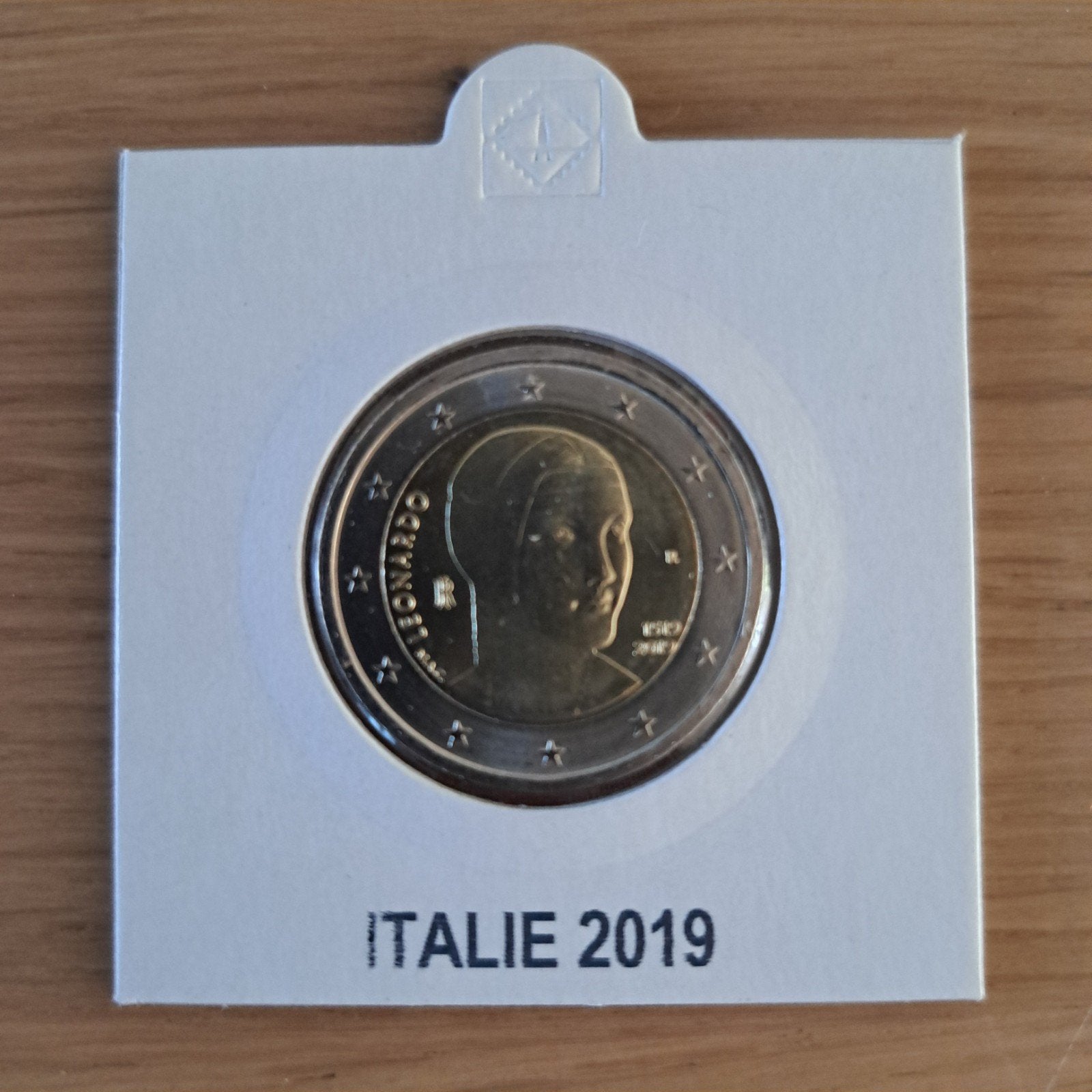Italië 2 euro 2019 Leonardo da Vinci unc, Ophalen of Verzenden, Italië, 2 euro, Losse munt