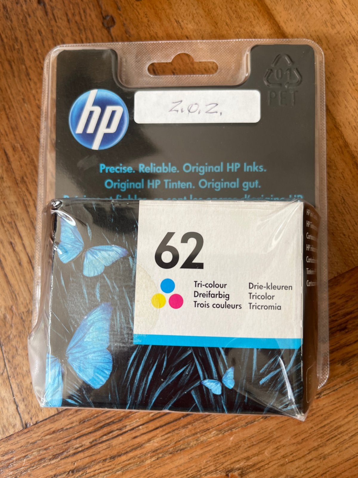 Nieuwe HP 62 Driekleuren Inktcartridge - Ongeopend, Ophalen of Verzenden, Nieuw, Cartridge