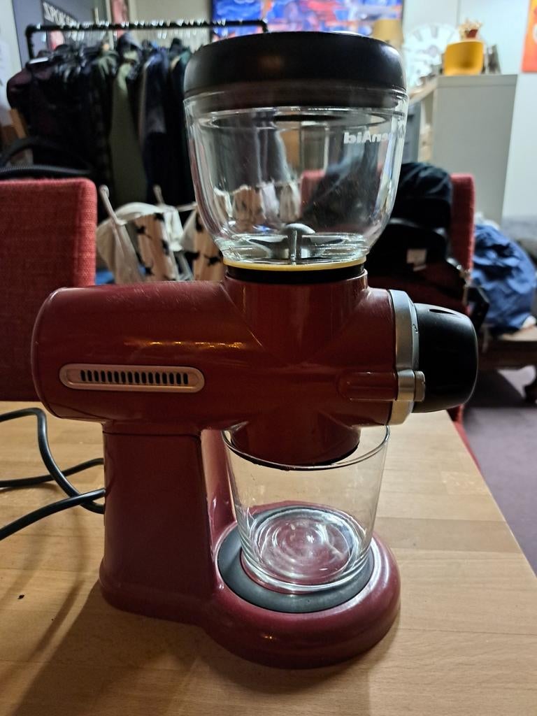 Kitchenaid artisan koffiemolen rood instelbaar, Ophalen of Verzenden