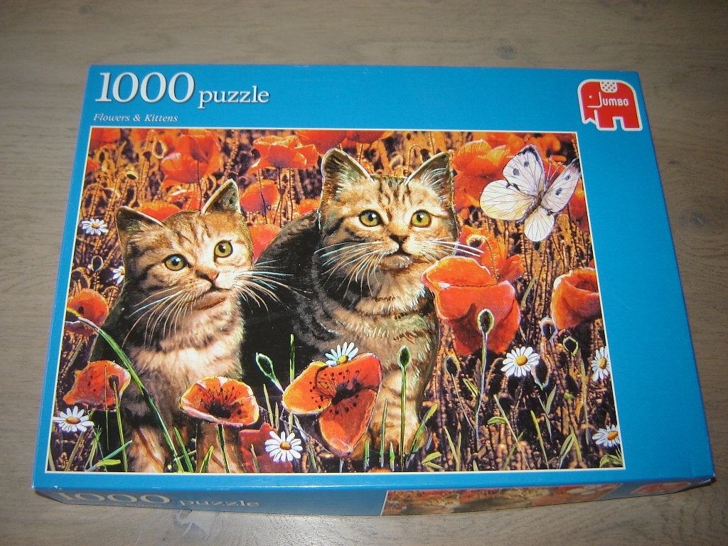 Jumbo FLOWERS & KITTENS NIEUW !!!!, Ophalen of Verzenden, 500 t/m 1500 stukjes, Nieuw, Legpuzzel
